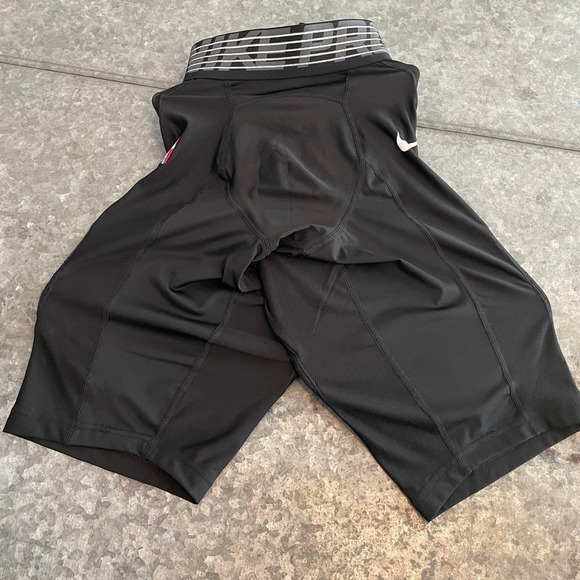 NWT Nike HyperStrong Padded NBA Player Issue Compression Shorts Black XXL 881966 - Picture 7 of 14